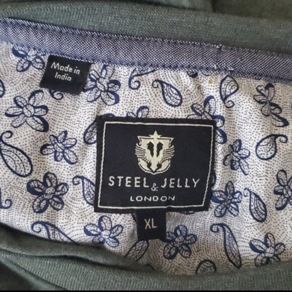 Steel & Jelly London heather green pocket tee xl - Picture 5 of 6